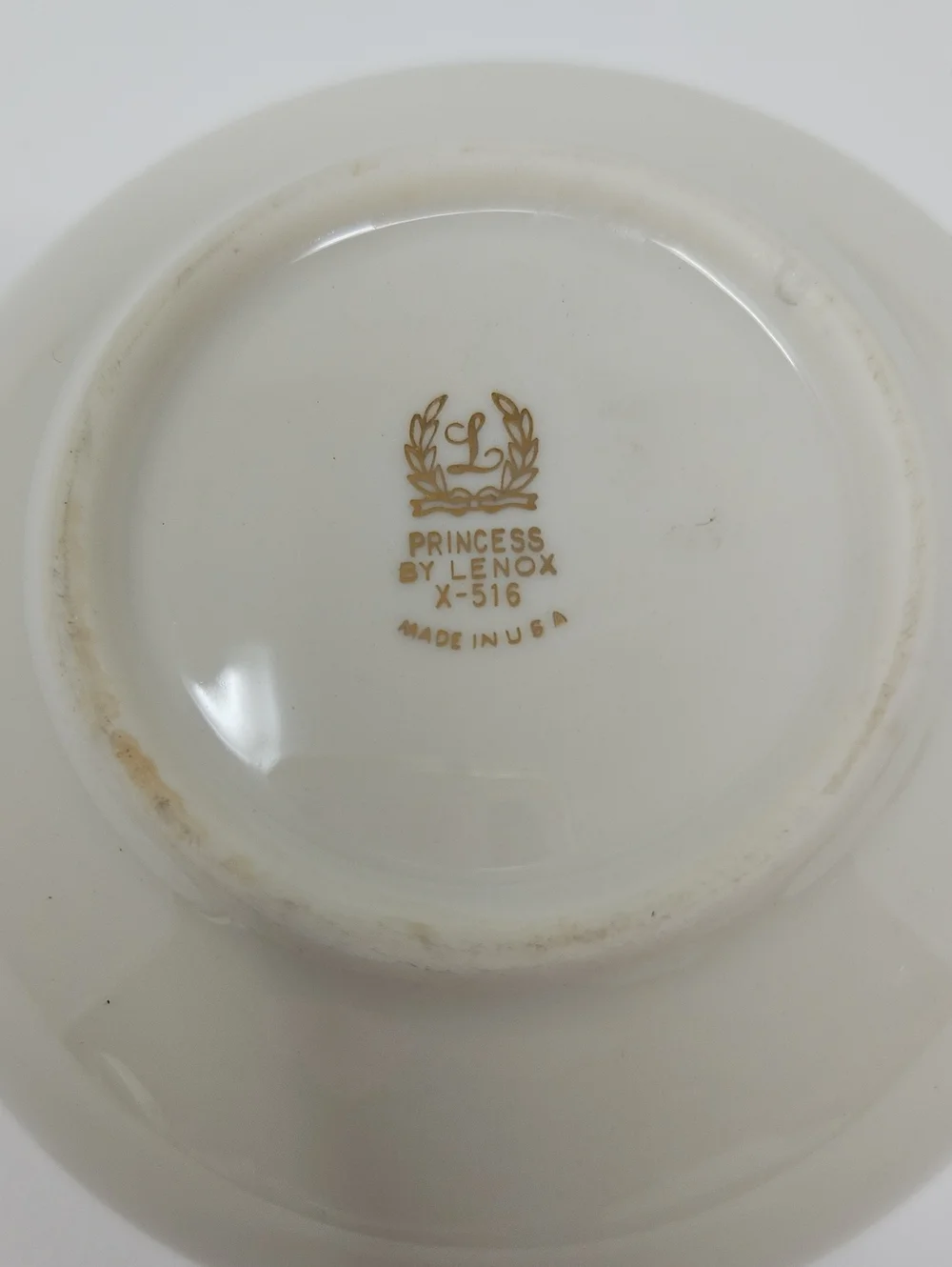 Small Princess By Lenox Floral Bowl with Silver Rim
